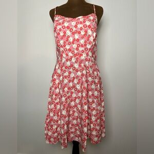 Old Navy Coral Floral Dress - Size M